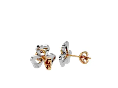 Light Minimalist Diamond Ring Earrings Pendant Set 3D print model