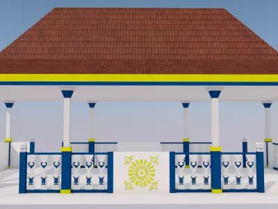 GAZEBO INDONESIA 3D model