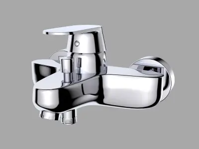 Faucets and shower set 3D model