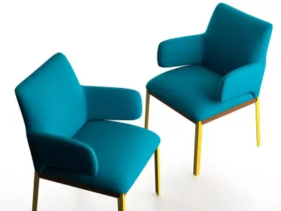 Hug Small Side Chair 3D model