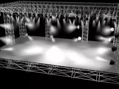Concert Stage 3D model purchase