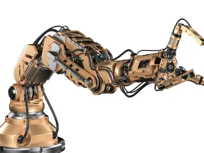 Robotic Arm 2 Rigged 3D model