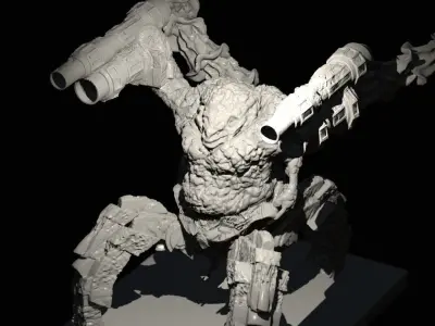 Demon Abomination 3D Fantasy Sci-fi Miniature 3D print model