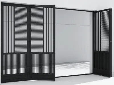 Aluminium door 73 3D model
