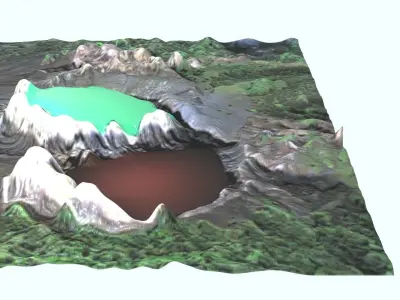 Earth Crater 3D model