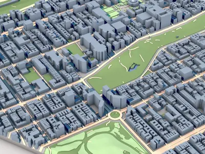 Cathedral of St John the Divine New York City 3D model