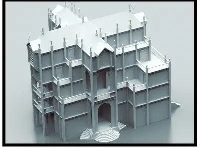 My First House Low-poly 3D model