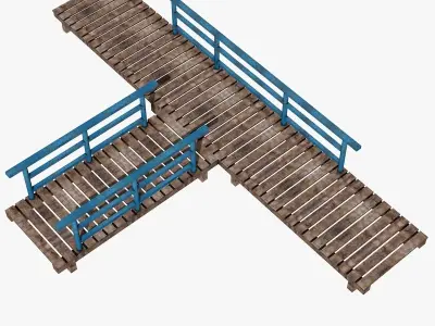 Wooden Deck 3D model