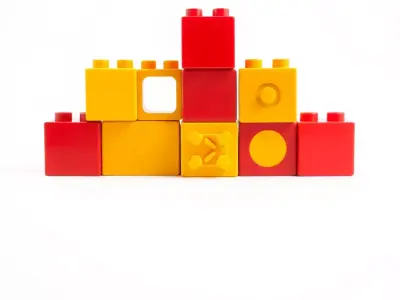 Vibrant Block Collection model pack Low-poly 3D model