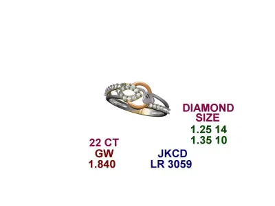 light weight womans ring for all occasions  3D print model