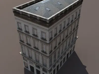 Apartment House 118 Low Poly Low-poly 3D model