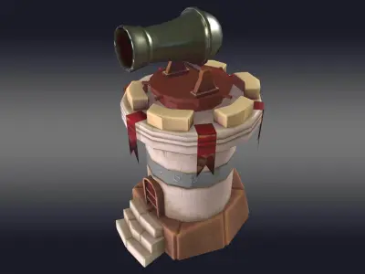 Cannon Tower 3D model