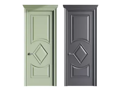 Modern entrance door 62 3D model