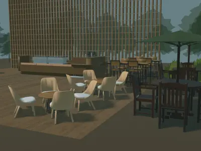 2022 Cafe-001 3D model
