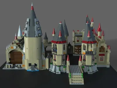 Lego school of magic 3D model