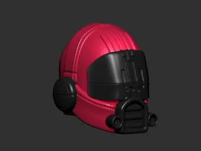 helmet high poly sculpt 3d printable ver 7 3D model 3D model 103