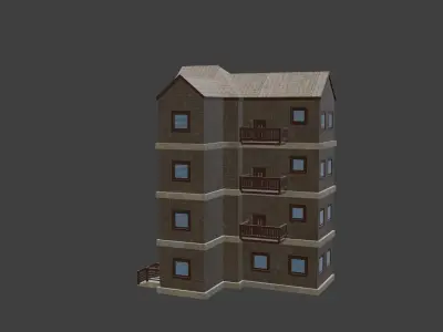 House Model 14 Low-poly 3D model