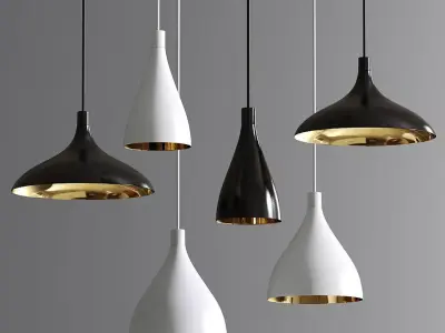 Swell 8 - Light Cone Bell Pendant 3D model