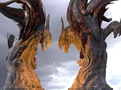Dantes purgatory base Tree  3D model