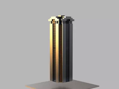 Times Tower Nairobi City 3D Model Kenya 3D model