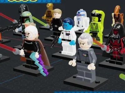 Lego - Star Wars Character 3D print model