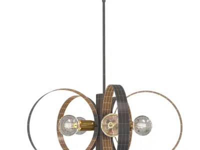 Bronze Chandelier 46425-07 by Livex Lighting 3D model