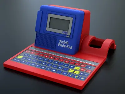 Talking Computer for Kids Learning Low-poly 3D model