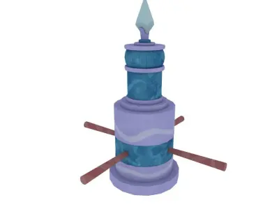 Crystal Statue 3D model