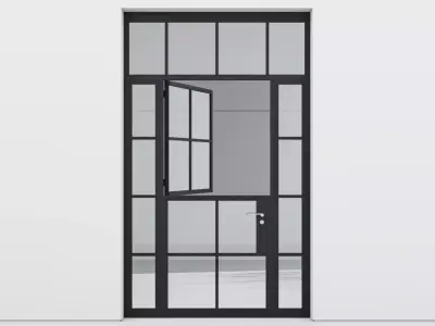 Aluminium door 165 3D model