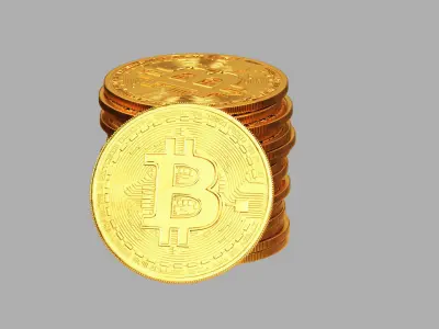 Bitcoin Stack 01 3D model