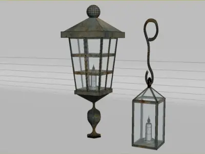 sailor light Low-poly 3D model