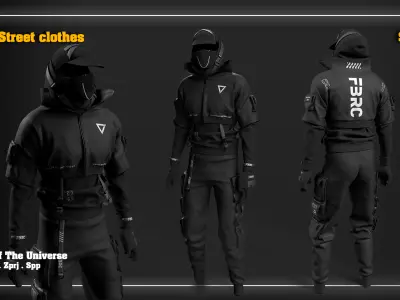 FBRC Street clothes_SET 01 / fbx _ zprj _ ssp _ max
