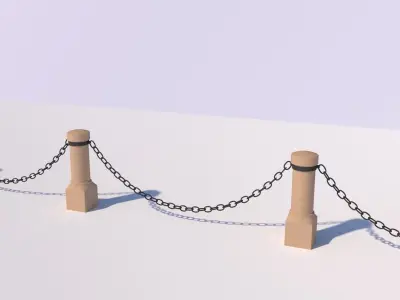 Monument street chains 3D model