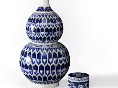 Vases Set 07 3D model
