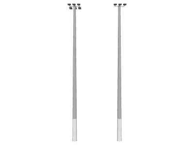 Concrete Lamp Post - Light Pole - Street Light - Group 09 3D model