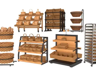 Bakery Display Collection 3D model