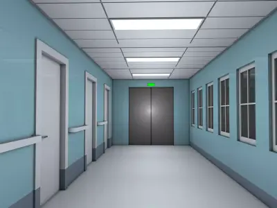 Hallway 3D model
