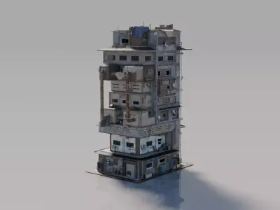 Neighborhood tower Building 3D model