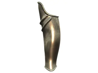 Lower Leg Shield Low-poly 3D model