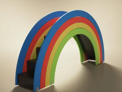 Playground slide 3D model