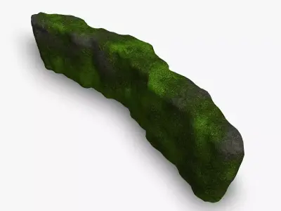 Cave Wall 3 - Moss 2 Low-poly 3D model
