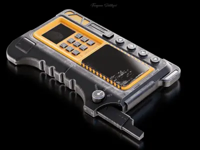 Sci-Fi Controller V7 Low-poly 3D model