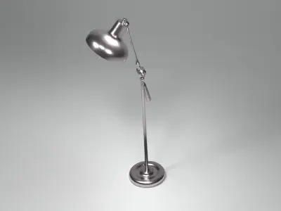 Lamp- Large Metal Floor Lamp Low-poly 3D model
