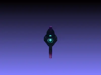 Syntherion Pulsecaster Sci-Fi Energy Cannon 3D Model  Game-Ready Low-poly 3D model