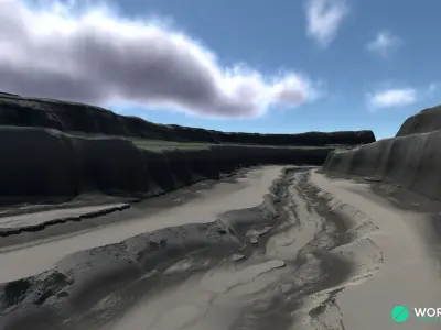 Plateau River 02 3D model