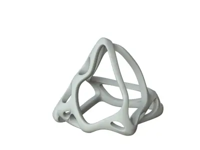 SciFi Cube Object No 63856 Low Poly Shape Low-poly 3D model