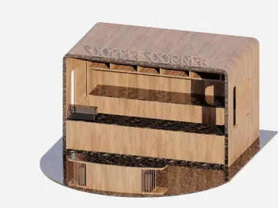 coffee kiosk Revit model  3D model