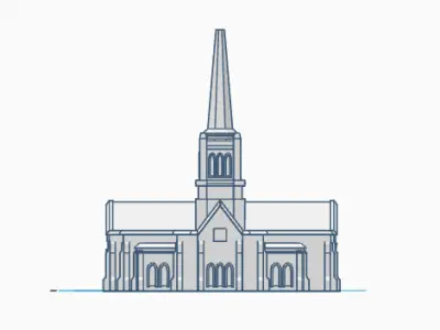 Birmingham England LDS Temple Statue Free 3D print model