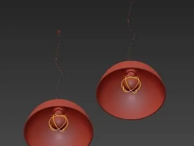 FAREL two pendant lights hanging from ceiling 3D model