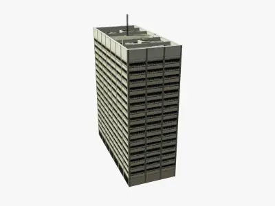Australian Government Center Low-poly 3D model